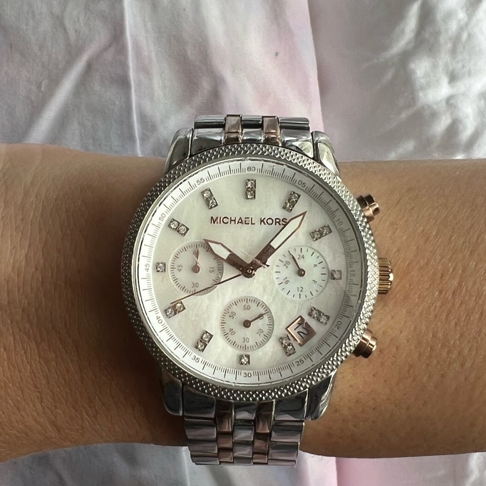 Michael Kors Rose Gold Tone Watch MK5020